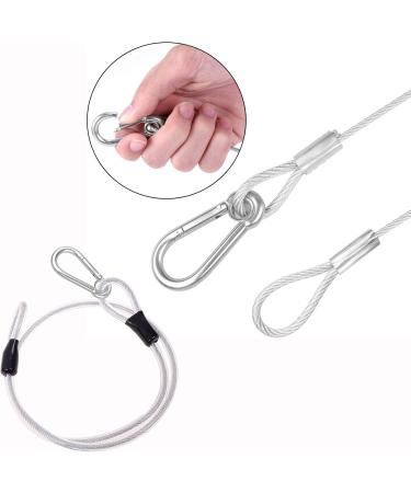 Loop Cable Set - 4 PCS Steel Wire Rope with Eyelets 80CM | Secure Bicycle & Luggage Locking Solutions - Buy Online on GoSupps.com
