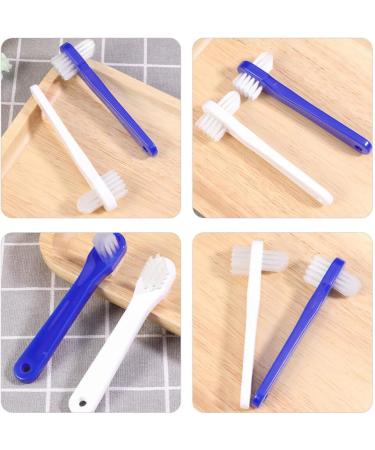JECOMPRIS 8-Part Prosthesis Brush Set - Hard Solid Heads & Flat Bristles for Cleaning Artificial Teeth & Braces - Ideal for Dentures & Mouthguards - Buy Online on GoSupps.com