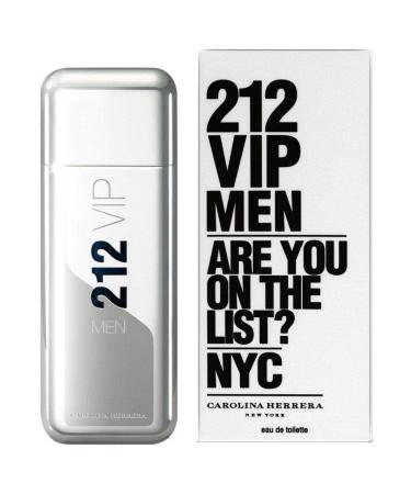 Carolina Herrera 212 Vip Men Nyc Edt for Men 6.8 Oz/ 200 Ml 6.8 Fl Oz Oriental 6.8 Fl Oz (Pack of 1)