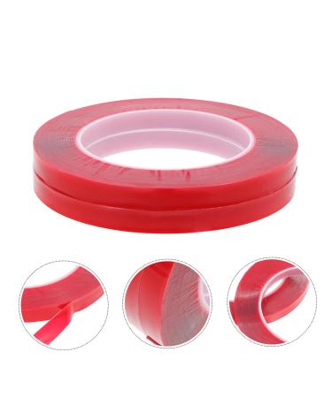 Abaodam 2 Rolls Transparent Double-sided Tape Nail Adhesive Display Holders Self Adhesive Nail Display Tapes Nail Displaying Tape Nails Tapes Double Sided Display Bar No Substrate Acrylic - Buy Online on GoSupps.com