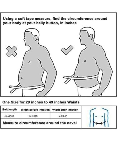 Justinzz Inflatable Lumbar Belt - Decompression & Air Traction Belt for 29-49 Inch Waists | Spinal Support & Pain Relief - Buy Online on GoSupps.com