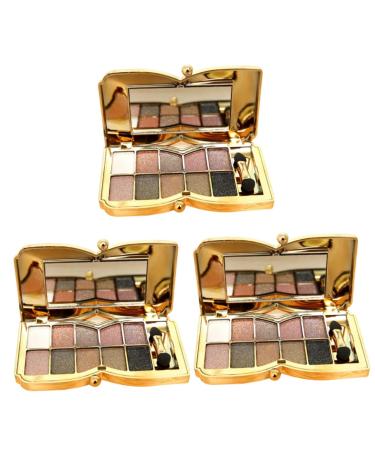 Angoily 3pcs Eyeshadow Palette Eyeshadow Pallete Eye Shadow Palettes 1 Count (Pack of 1) As Shownx3pcs
