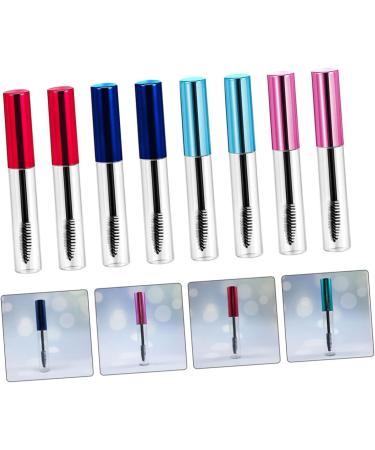 WOONEKY 10pcs Mascara Bottle Eyelash Tubes Eyelash Wands Cosmetic Makeup Brush Mascara Clear Plastic - Buy Online on GoSupps.com