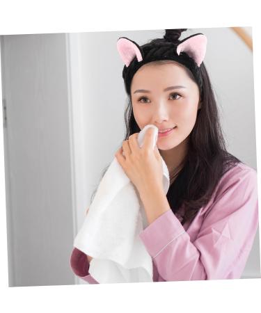 SAFIGLE Cat Ears Headband Cute Headbands for Washing Face Women Makeup Headband Face Washing Hairband for Women Cute Animal Ear Headband Headbands for Women Makeup Cute Plush Headband - Buy Online on GoSupps.com