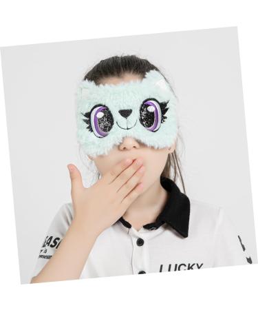 Homoyoyo Cache- il De Sommeil Peluche Portable Masque Pour Dormir Avec Grands Yeux Amusants Protection Pour Yeux Vert - Buy Online on GoSupps.com