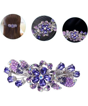 minkissy the hairpin rhinestone clip hair holder metal hair clips for women hair barrettes for women crystal hair barrettes purple hair barrettes alloy the flowers ponytail Flowers - Buy Online on GoSupps.com