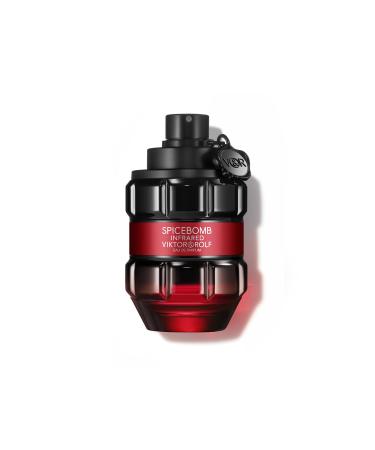 Viktor&Rolf - Spicebomb Infrared Eau de Parfum - Woody & Spicy - Cologne for Men - With Notes of Leather & Cinnamon - 3 Fl Oz Spicy Woody Leather Cinnamon 3.04 Fl Oz (Pack of 1)