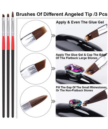 15ML No Wipe Rhinestones Glue Gel - LED Cure, Brushes & Tools for Nail Art & Jewelry Decoration - Buy Online on GoSupps.com