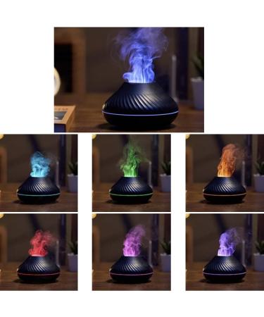 Shop Aroma Diffuser with Flame Effect - 130ml Essential Oils Humidifier | International Shipping Available - Buy Online on GoSupps.com