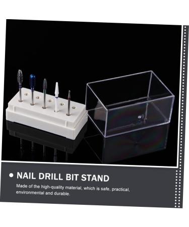 Housoutil 1pc Grinding Head Storage Box Container Grinding Head Display Base Pedicure Drill Bit Stand Manicure Grinding Head Holder Bit Holder White Nail - Buy Online on GoSupps.com