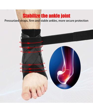 RiToEasysports Ankle Brace Compression Support - Injury Recovery & Joint Pain Relief for Men & Women - Black - Buy Online on GoSupps.com