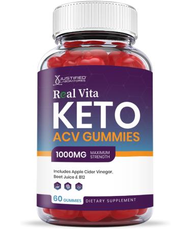 Real Vita Keto ACV Gummies 1000MG with Pomegranate Juice, Beet Root and B12 - 60 Gummys - Buy Online on GoSupps.com