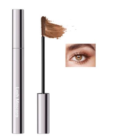 Brown Mascara for Older Women 60 Plus Volumizing Mascara Volume and Length for Mature Women with Thinning Lashes Hypoallergenic Prime Mascara Long-Lasting Waterproof Makeup for Sensitive Eyes-02 02 Brown