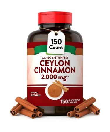 Natures_Truths Concentrated Ceylon Cinnamon Non-GMO Gluten Free 2 000 mg Capsules 150 Count