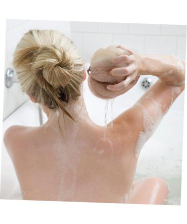 Angoily 4 Pcs Exfoliating Bath Flower Shower Balls - Eco-Friendly Loofah Poufs & Scrub Sponges for Spa-like Home Baths - Buy Online on GoSupps.com