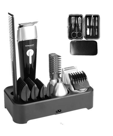 Sminiker Professional 5 in 1 Multi-functional Waterproof Man's Grooming Kit Hair Clippers Beard Trimmer Kit Body Groomer Kit of Mustache Trimmer Nose Hair Trimmer Precision Trimmer - Buy Online on GoSupps.com