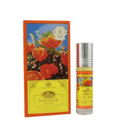 Al-Rehab Bakhour Concentrated Perfume Rollerball for Unisex 0.2 Ounce Amber Wood 0.2 Fl Oz (Pack of 1)