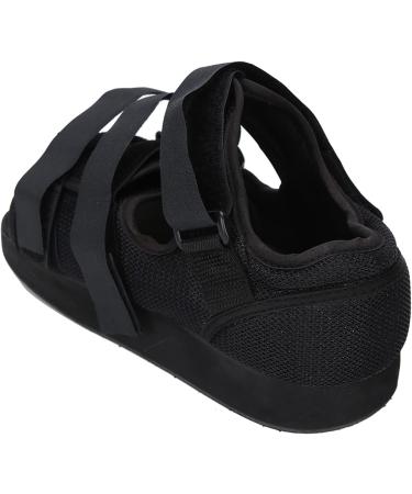 Postoperative Recreational Shoe - Adjustable Medical Support for Broken Foot Toe & Stress Fractures | L-Black - Buy Online on GoSupps.com