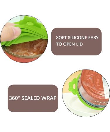 2pcs Pet Food Can Covers Silicone Cat Dog Food Can Lids Pet Tin Can Lids Tops 1 Fit 3 Standard Size for Dog Cat Can Food (Blue Green) - Buy Online on GoSupps.com