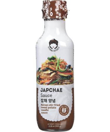 Ajumma Republic Korean Sauce Duo Pack - Kimchi Sauce 300g & Japchae Sauce 300g - Authentic Flavours from Korea - Includes World Food Shop Scoop for Easy Serving - Buy Online on GoSupps.com