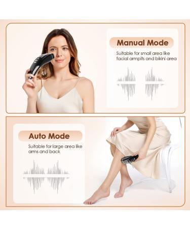 Yachyee IPL Laser Hair Removal Device with Ice Cooling Care - Upgraded to 999,999 Flashes - Permanent Hair Removal for Women and Men - For Face, Armpits, Legs, Arms, Bikini Line - Black - Buy Online on GoSupps.com