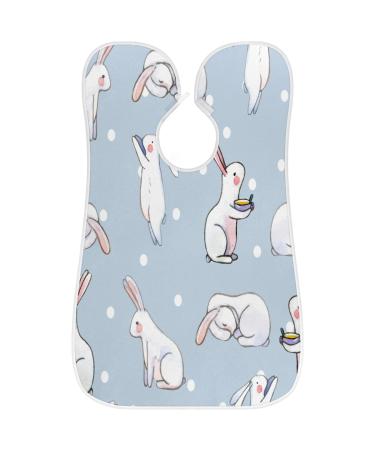 Rabbit Polka Dots Beard Bib Apron | Non-Stick Waterproof Grooming Cape for Men | Perfect Gifts for Shaving & Trimming - Buy Online on GoSupps.com