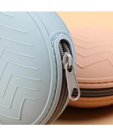 Bexdug Silicone Pacifier Bag | Travel Organizer for Kids | Stainless Steel Zip | Store Pacifiers Keys Lip Balm & More - Blue - Buy Online on GoSupps.com