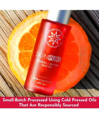 Beth Bender Beauty SKINPURE Vitamin C Face Oil - Anti-Aging & Anti-Wrinkle Formula - 1 Fl Oz | International Shipping Available - Buy Online on GoSupps.com
