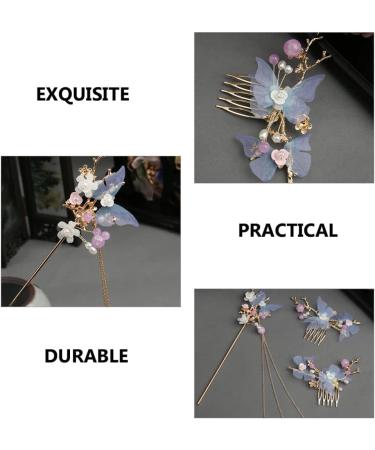 LALAFINA 1 Set Hair Comb Gold Hair Accessories Women Hair Accessories Hair Accessory for Women Antique Hair Sticks for Buns Vintage Hair Pin Hair Fork Alloy Girl Bride Chopsticks - Buy Online on GoSupps.com