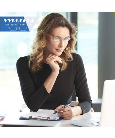 VVDQELLA 3-Pack Blue Light Filter Reading Glasses - Computer & Gaming Glasses | UV Protection | 1.0x Magnification - Buy Online on GoSupps.com
