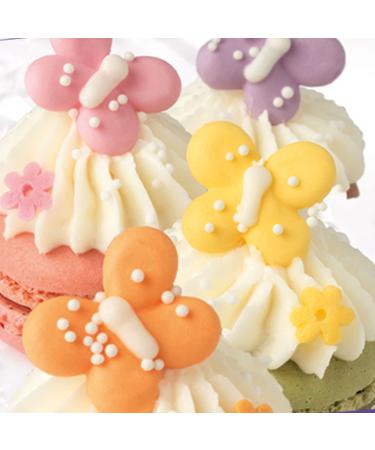 G nthart BackDecor 12 Pastel Sugar Butterflies for Spring Cake Decoration - 1 Pack (10g) - International Shipping Available - Buy Online on GoSupps.com