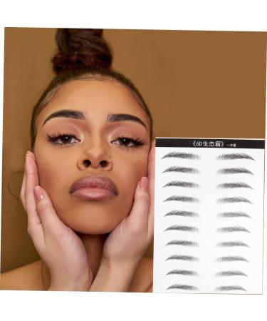 FOMIYES 4 Sheets Pairs Waterproof Stickers Makeup Stickers 6d Eyebrow Stickers Cosmetic Stencil 4d Natural - Buy Online on GoSupps.com