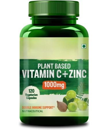 Plant Based Vitamin C with Zinc - 120 Veg Capsules