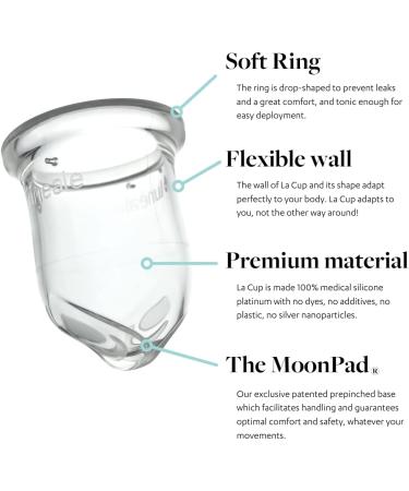 Shop Luneal La Cup - Ergonomic Stemless Menstrual Cup in 3 Sizes | Improved Design for Ultimate Comfort - Buy Online on GoSupps.com