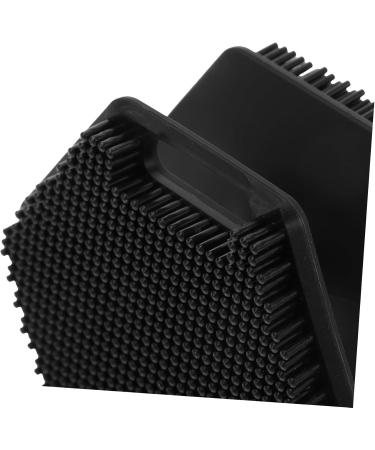 SOESFOUFU Face Brush Face Cleansing Brush Face Exfoliator Facial Cleansing Brush Exfoliator Face Scrub Facial Cleansing Brush for Blackhead Double Sided Silica Gel Scrubber 6.50X6.50X4.00CM Black - Buy Online on GoSupps.com
