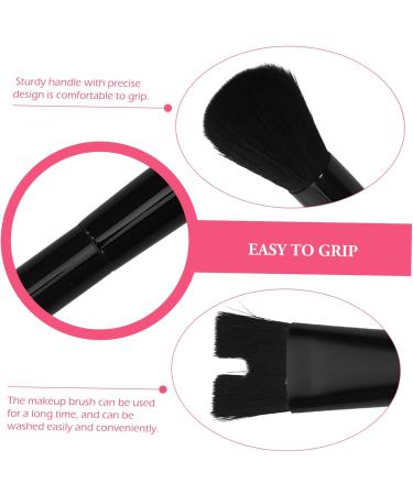 Healeved Aluminum Tube Nose Shadow Brush Nylon Loose Powder Brush Powder Brush Concealer Brush 13.50X2.50X2.00CM Black - Buy Online on GoSupps.com