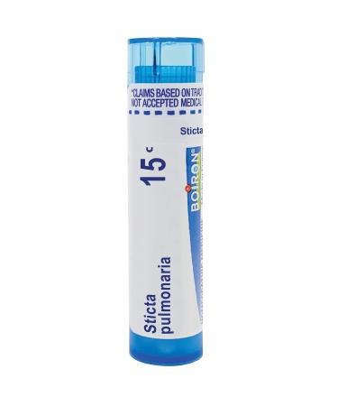 Boiron Sticta Pulmonaria 15C Md 80 Pellets for Nasal Congestion with Sinus Pain from Cold or Allergy