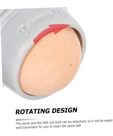 NOLITOY 1pc Volcanic Stone Oil-absorbing Ball Roller Oil Absorption 7.5x3cm Grey - Buy Online on GoSupps.com