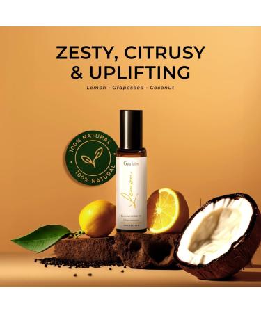 Lemon & Lavender Roll On Set - Essential Oils Aromatherapy Roll On with Essential Oil Set - 2x0.34 fl oz - Gya Labs - Buy Online on GoSupps.com