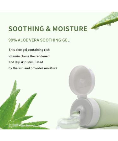 Aloe Vera Gel 99% Pure Soothing Moisturizer for Face, Hair & Skin Care - 4.2 Oz - Buy Online on GoSupps.com