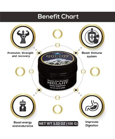 Sayan Pure Shilajit Resin 100g - 5 Month Supply | Organic Fulvic Acid Supplement for Energy Boost & Immune Support | 660 Servings - Buy Online on GoSupps.com