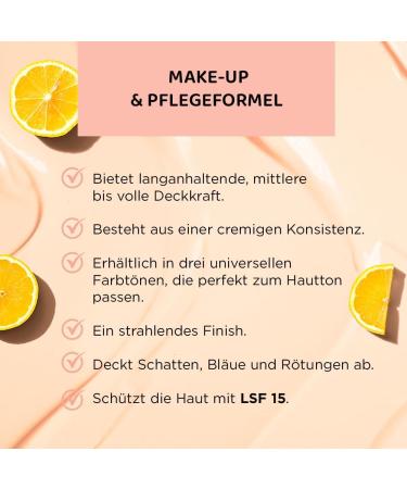 Eveline Cosmetics Wonder Match Radance Concealer No 15 Illummining and nurturing makeup with hyaluronic acid calcinamide vitamin C and SPF 25 - Buy Online on GoSupps.com