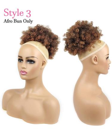 Afro Puff Drawstring Ponytail with 2 Bangs Afro High Puff Bun with Spring Curl Bangs and Afro Puff Bangs Clip in Hairpieces Pineapple Updo Ponytail with Bangs(T1B/30) 1 ponytail+ 2 bangs T1B/30 - Buy Online on GoSupps.com