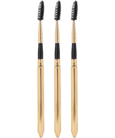 Set of 3 Eyelash Brushes with Spiral Rod Design for Curling and Cleaning Eyelashes and Eyebrows - Buy Online on GoSupps.com