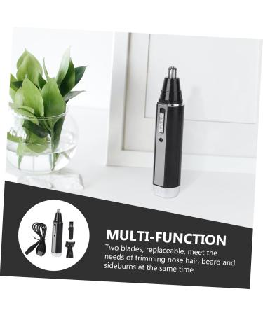 Beaupretty 2Pcs 2 Hair Clipper And Ear Trimmer Ear Hair Trimmer Best Nose Hair Trimmer Nose Trimmer Electric Blade Head Mediumx2pcs Blackx2pcs - Buy Online on GoSupps.com