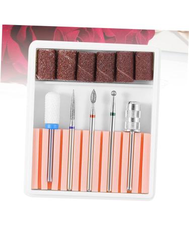 minkissy 1 Set Nail Drill Heads Pedicure Bits Nail File Bits Nail Art Equipment Electric Nail File Drill Bits Nail Drill Tool Manicure Tools Nail Drill Bits Nail Polish Grinding Head 6.5x5.5cm Pink - Buy Online on GoSupps.com