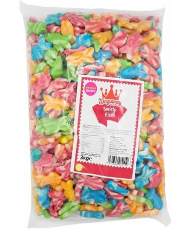 Kingsway Swirly Fish Fruit Flavour Gummy Sweet Candy Buffet Pick n Mix 1kg - Buy Online on GoSupps.com