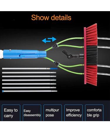 photovoltaic cleaner window cleaning pole Water Fed Pole Kit 20ft Length Water Fed Brush W/Squeegee 6m Water Fed Cleaning System 3-in-1 Aluminum Outdoor Window Cleaner Hose Cleaning Tool 4m/13ft - Buy Online on GoSupps.com