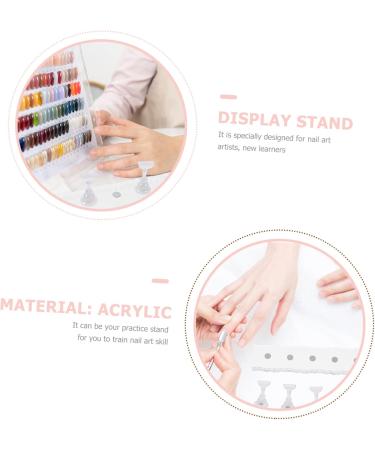 DOITOOL 2 Sets Manicure Tools Manicure Practice Stand Nail Art Practice Stands Magnetic Manicure Base Nail Art Practice Holder Nail Art Practice Tool Nail Tool Acrylic Cosmetic - Buy Online on GoSupps.com