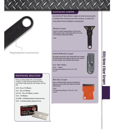 Red Devil 3275 Single Edge Razor Blades - Safety Dispenser of 10 | Shop Now - Buy Online on GoSupps.com